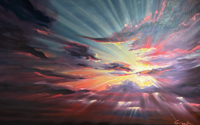 Original Oil Painting 30x48 Canvas Art by Teresa Grasby | Unique Artwork