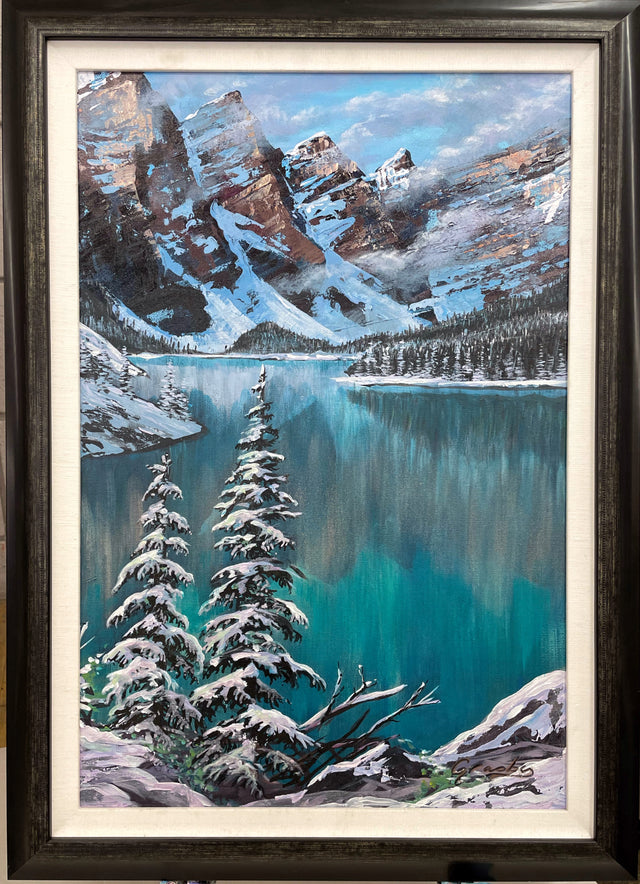 "Moraine Lake", by Teresa Grasby, 16" x 30", SOLD