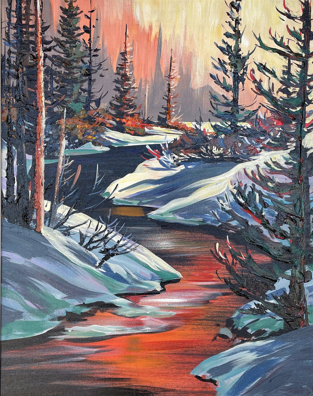 "Winter Red"   18" x 24"