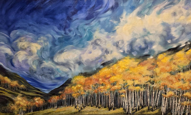 "Spirited West" | Original Oil Painting by Teresa Grasby | 24" x 40"