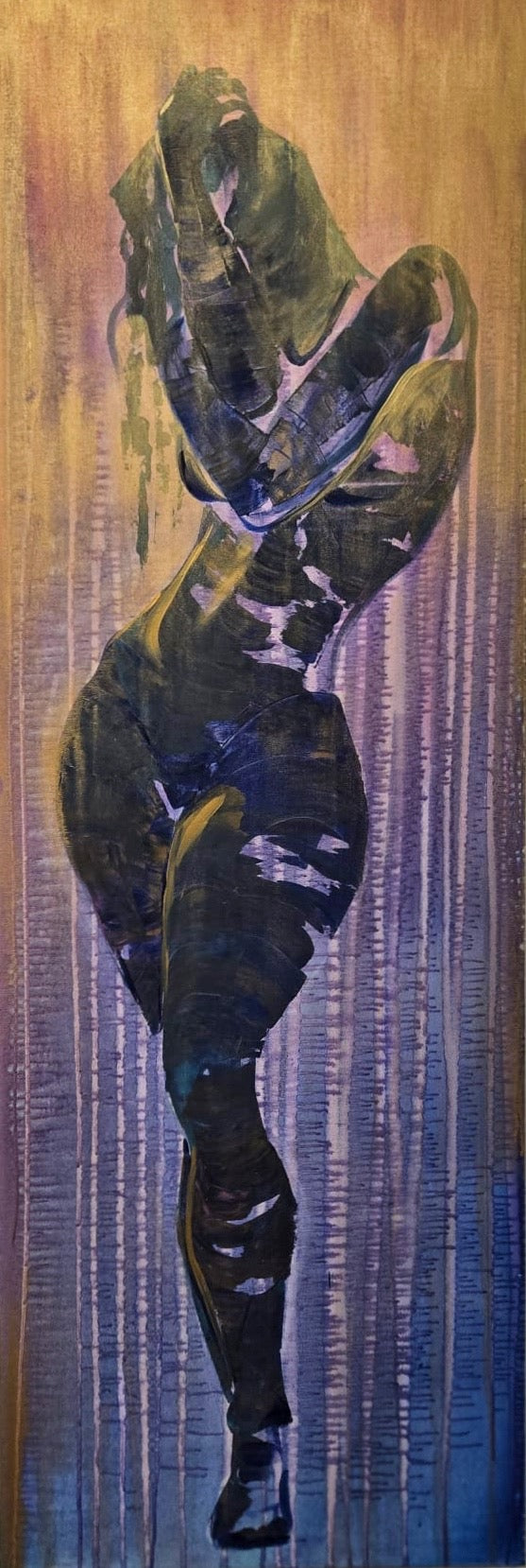 "Figure Study" | 24" x 60" | Original Acrylic Painting by Teresa Grasby