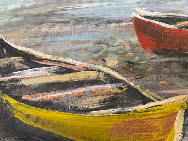 "Canoes at Moraine Lake II"   30" x 48"